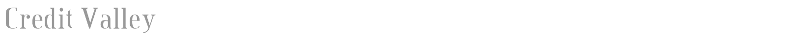 Credit Valley font preview